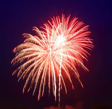 The July 4th fireworks in New Jersey