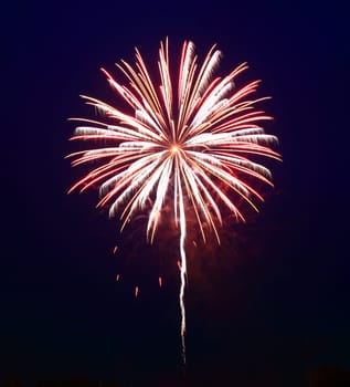 The July 4th fireworks in New Jersey