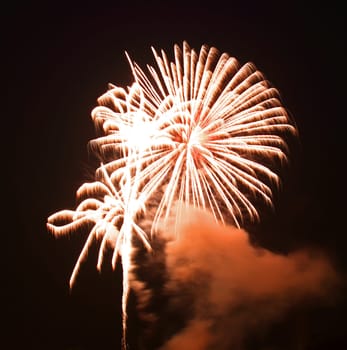 The July 4th fireworks in New Jersey