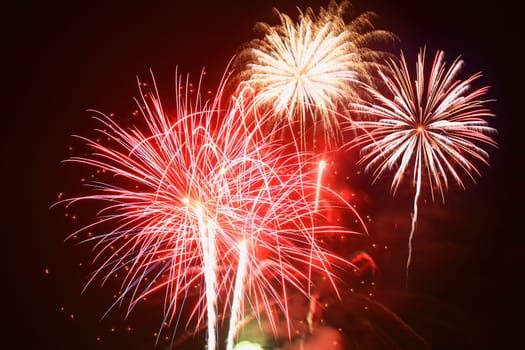 The July 4th fireworks in New Jersey
