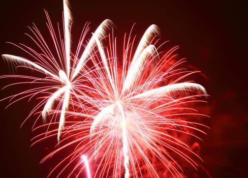 The July 4th fireworks in New Jersey
