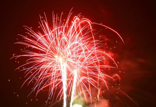 The July 4th fireworks in New Jersey