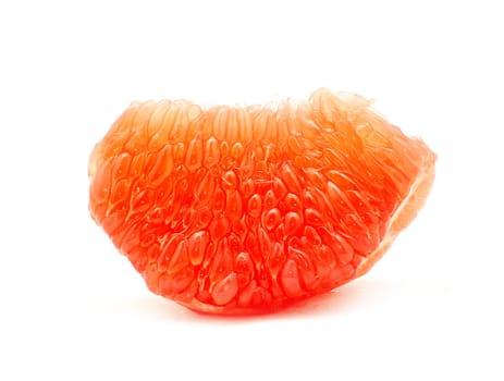 halves grapefruit isolated on a white