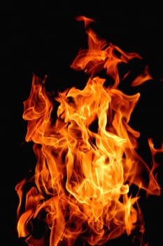 study of pattern and color of flames