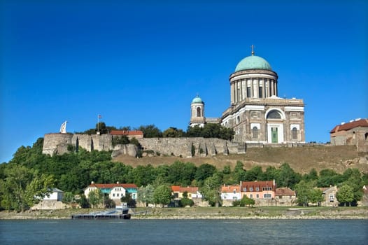 View of the Basilica in Esztergom, Hungary