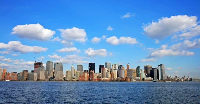 The Lower Manhattan Skyline viewed from Liberty Park New Jersey