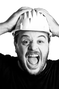 fine portrait of black and white manual worker