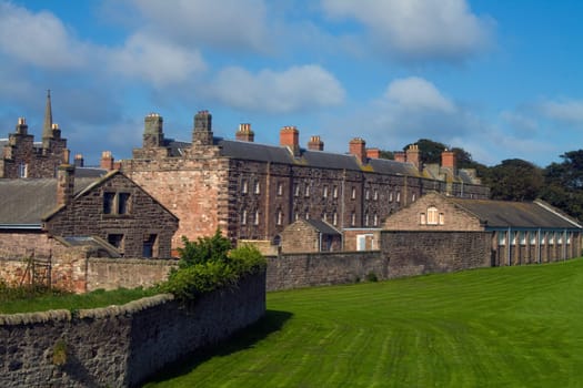 Berwick Barracks were built in the 18th century, one of the first purpose-built barracks in England