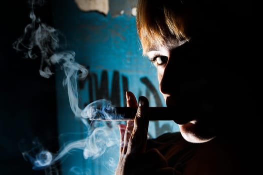 Woman smoking