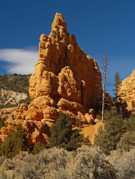 Sandstone formations in Red Canyon near Bryce Canyon