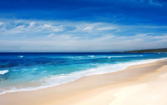 Beautiful beach on the NSW coastline