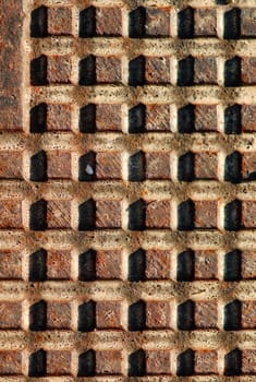Rusty metal surface texture. Industrial background pattern.