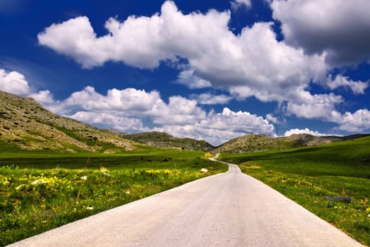 Road on the mountain