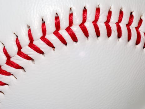 A close-up image of an official size baseball.