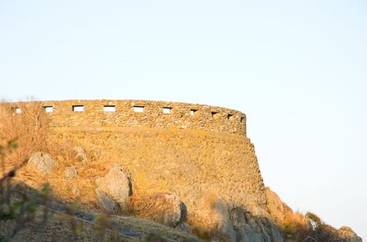 Beautiful fortress on the top of rock