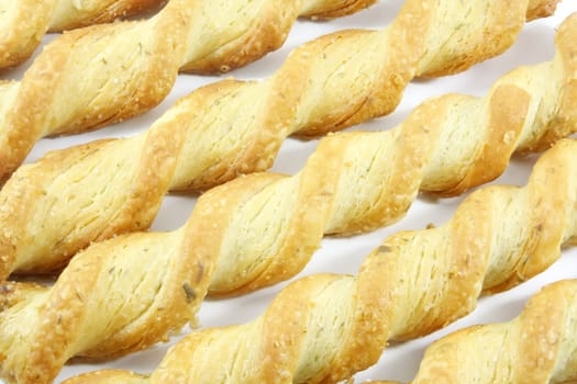 Cheese Twist Snack Usually Served in Restaurants as Appetizers