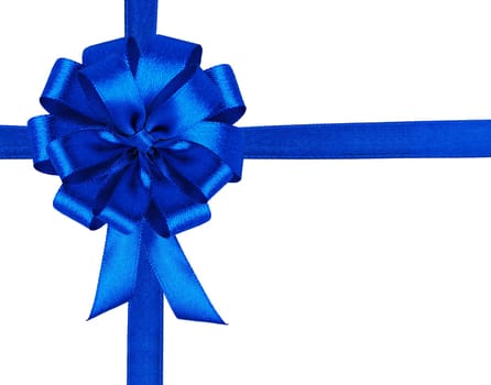 the attractive big bow on the white background