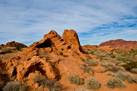Sandtones landscape in Valley Of Fire State Park