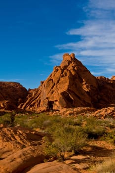 Red rock mountain in Valley Of Fire State Park