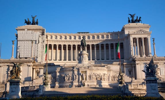 Vittorio Emanuele II Monument Tomb of Unknown Soldier Central Rome Italy Builit in 1921
