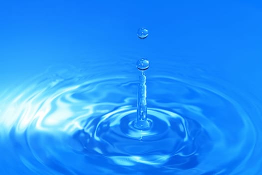 Nice abstract splashing water blue background