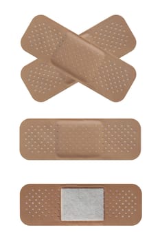 Bandaid isolated over a white background