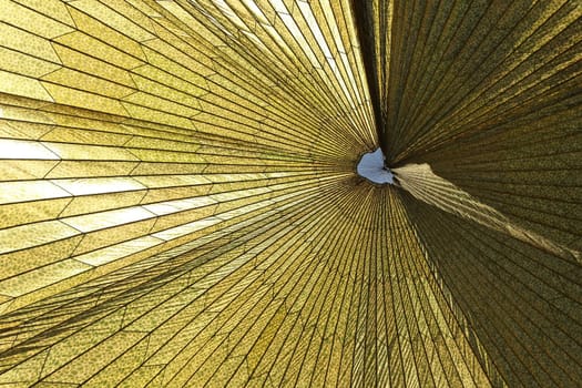Military Parachute From Underneath Creating a Stunning Glass Like Pattern