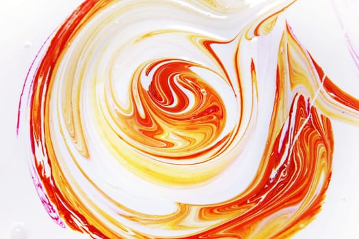 Paint splashed over white background