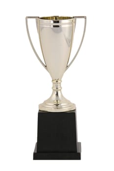 Blank Golden Trophy Isolated on White