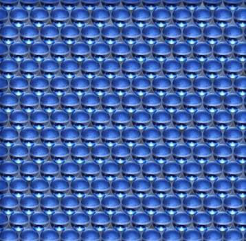 Nice abstract background made from blue glass balls