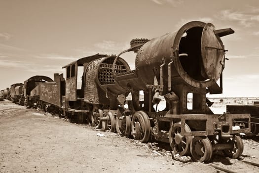 Cementerio de trenes, Uyuni, Bolivia