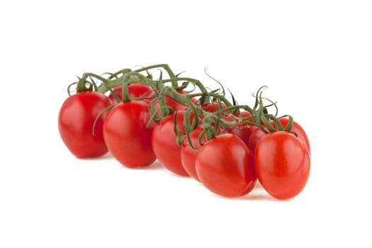 cherry tomatoes, isolated on white background