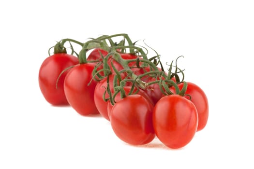 cherry tomatoes, isolated on white background