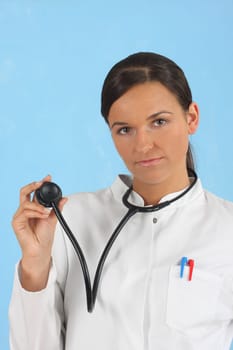 doctor looking at camera