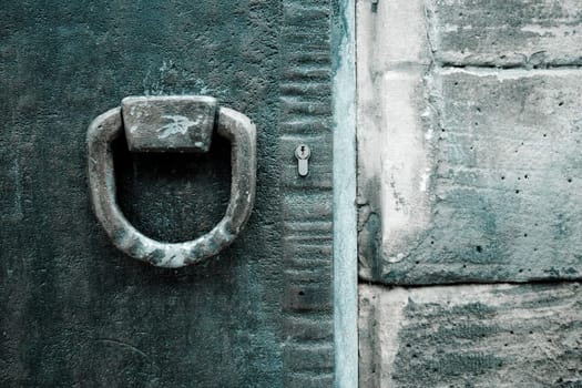 Old Metal Doors, with ironworks, at Speyer, Germany