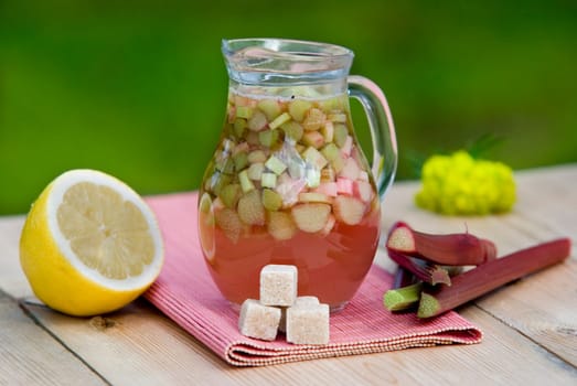 fresh rhubarb compote