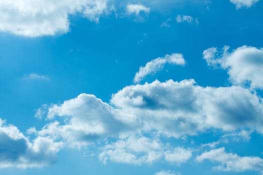 Blue sky with white clouds