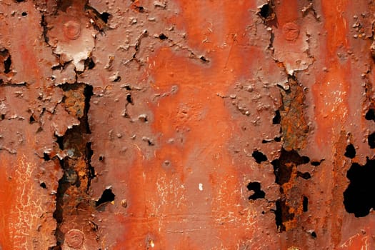 Very rusty, corroded metal texture