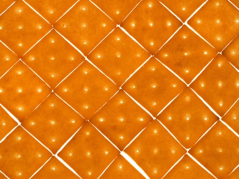Background diagonal lines of the crispy biscuits