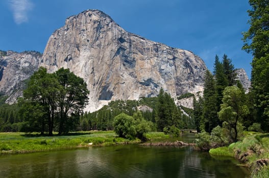 El Capitan from the Merced River in Yosemite National Park