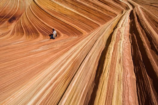 The Wave of Coyote Buttes in the Vermillion Cliffs Wildreness Area, Utah and Arizona