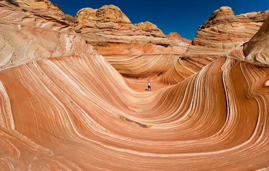The Wave of Coyote Buttes in the Vermillion Cliffs Wildreness Area, Utah and Arizona