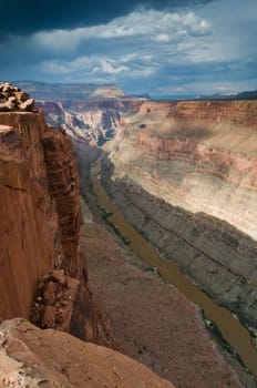 Colorado River and Grand Canyon at Toroweap