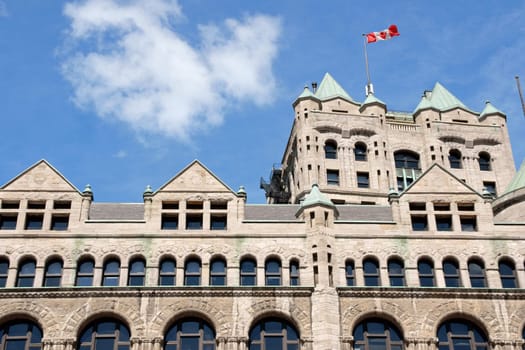 Windsor Station was built in Montreal between 1887 and 1889 by New York architect Bruce Price. It's no longer used as a railway station since 1981 and in 1990 it was designated as a heritage railway station by the Historic Sites and Monuments Board of Canada.