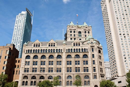 Windsor Station was built in Montreal between 1887 and 1889 by New York architect Bruce Price. It's no longer used as a railway station since 1981 and in 1990 it was designated as a heritage railway station by the Historic Sites and Monuments Board of Canada.