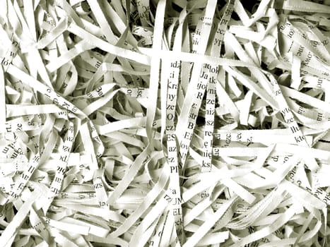 A texture of recycled paper clippings.