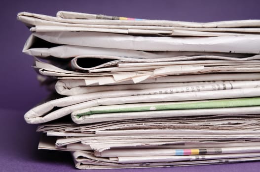 Stack of newspapers