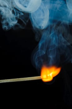 Burning match