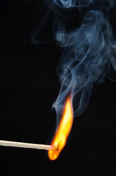 Burning match