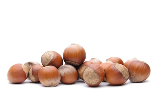 Isolated  hazelnuts